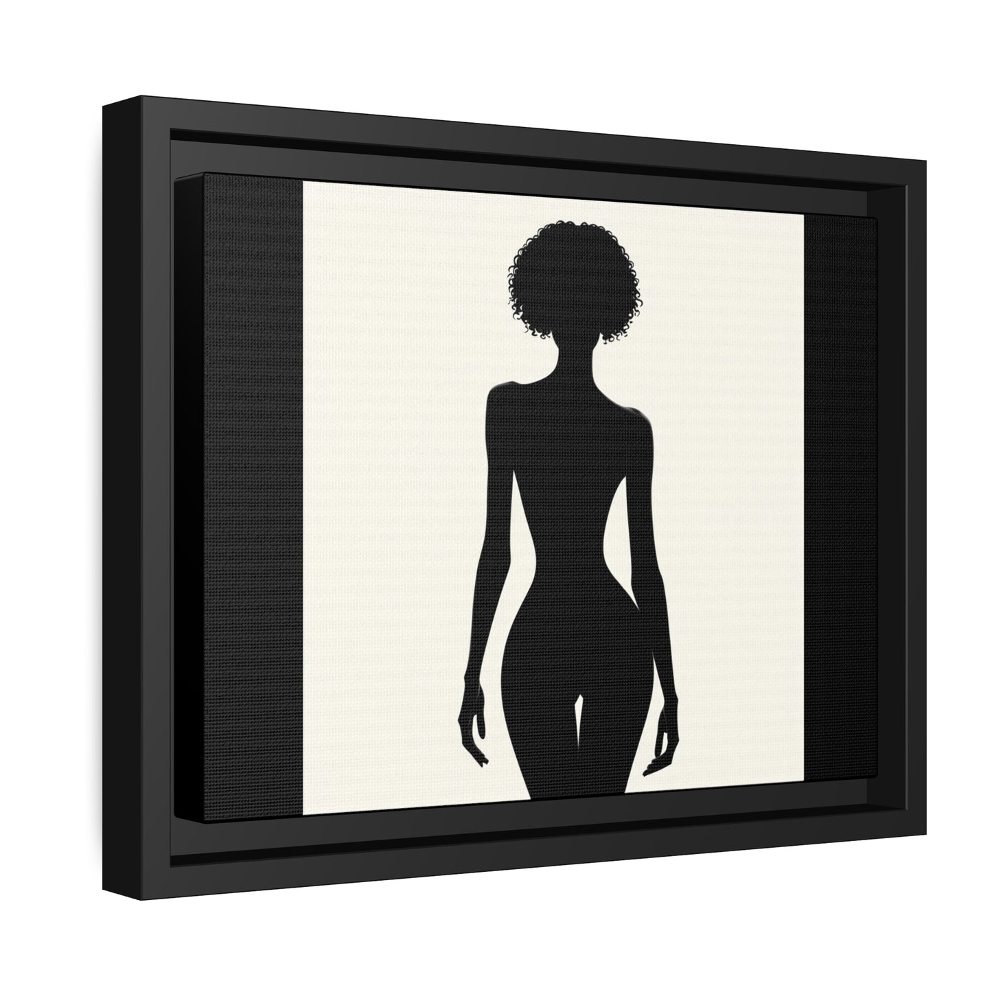 Women's silhouette Matte Canvas, Black Frame