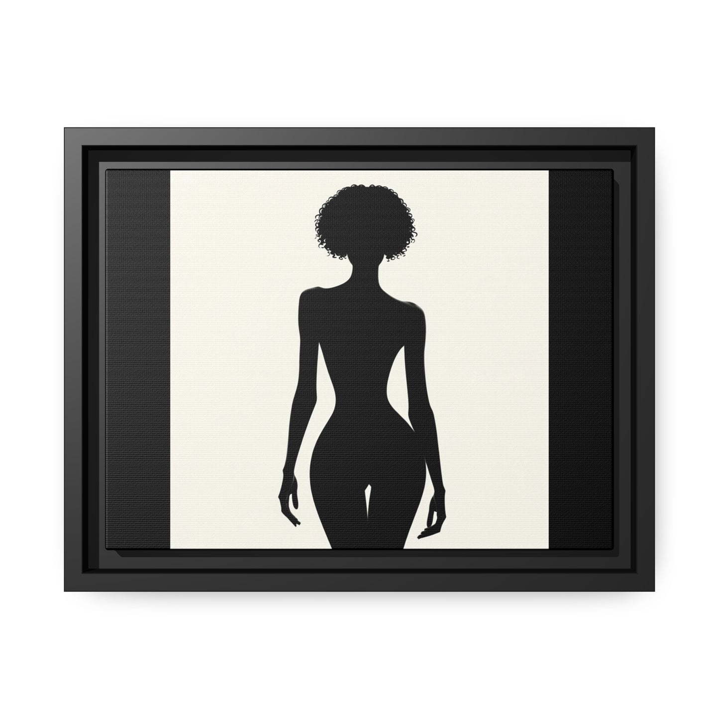 Women's silhouette Matte Canvas, Black Frame